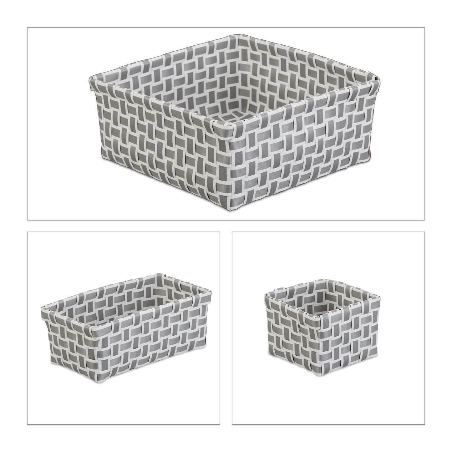 Storage basket set of 4 woven