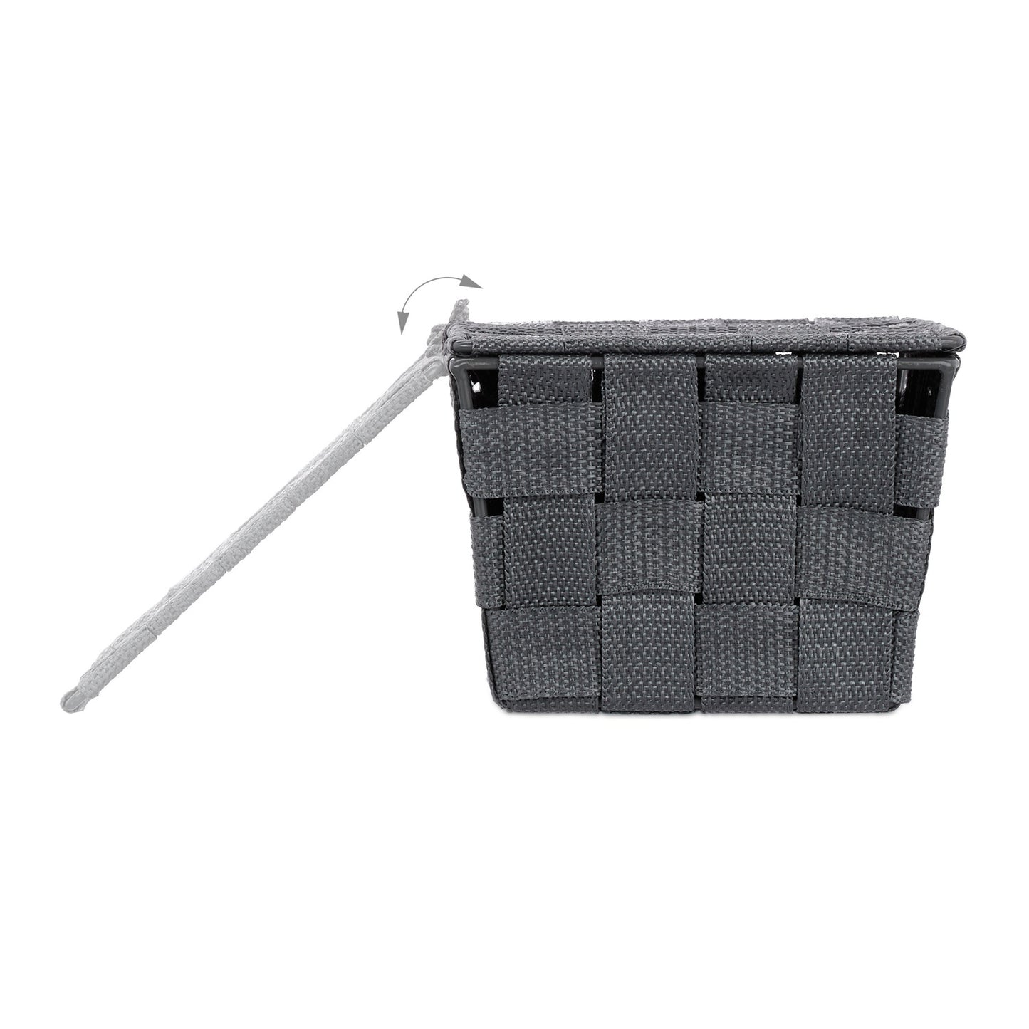 Storage basket with lid