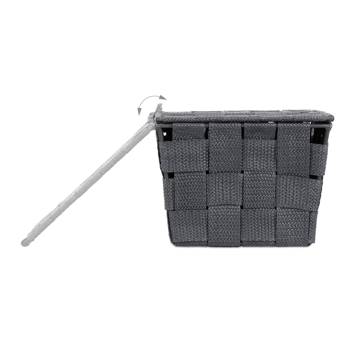 Storage basket with lid