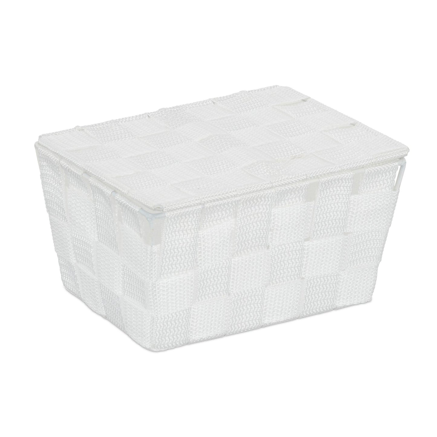 Storage basket with lid