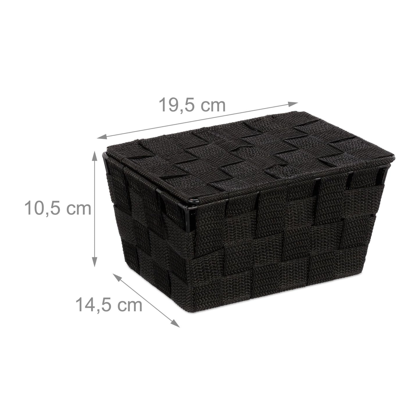 Storage basket with lid