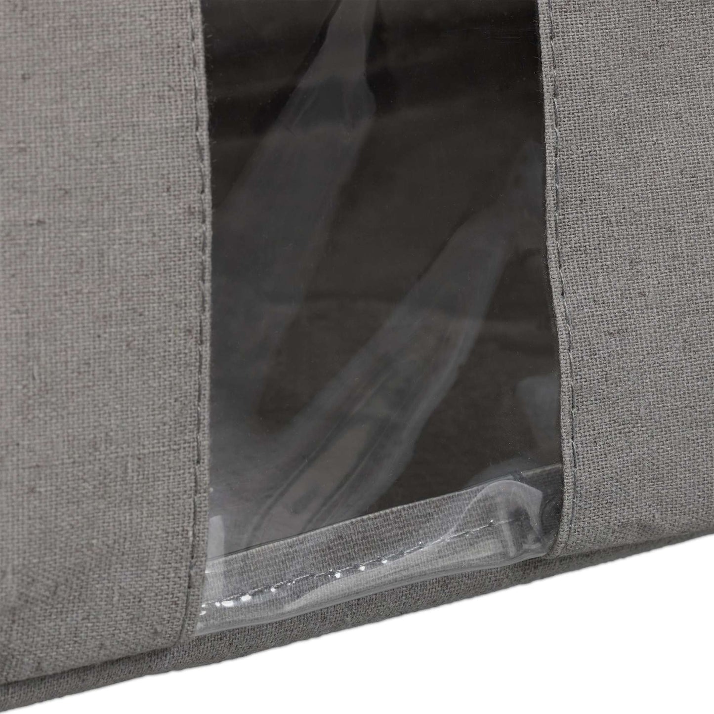 Storage basket with viewing window