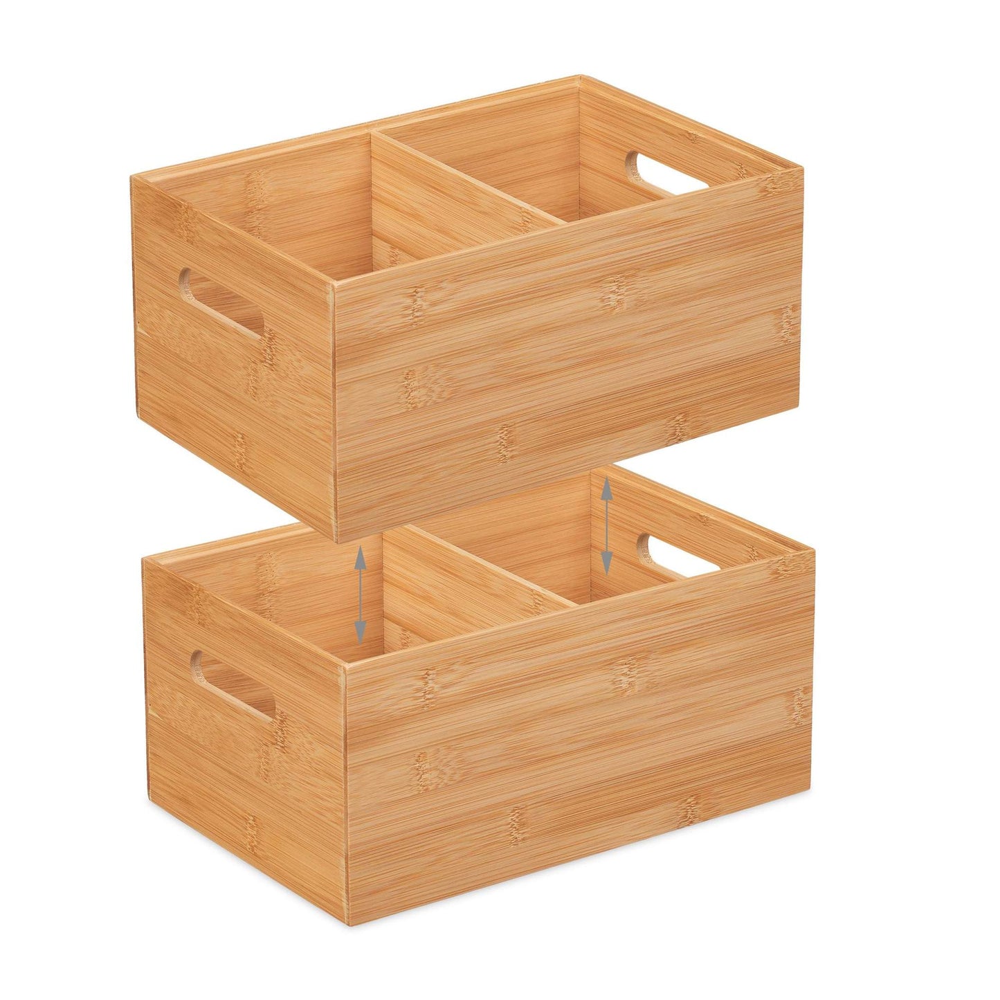 Storage box 2 compartments with handle