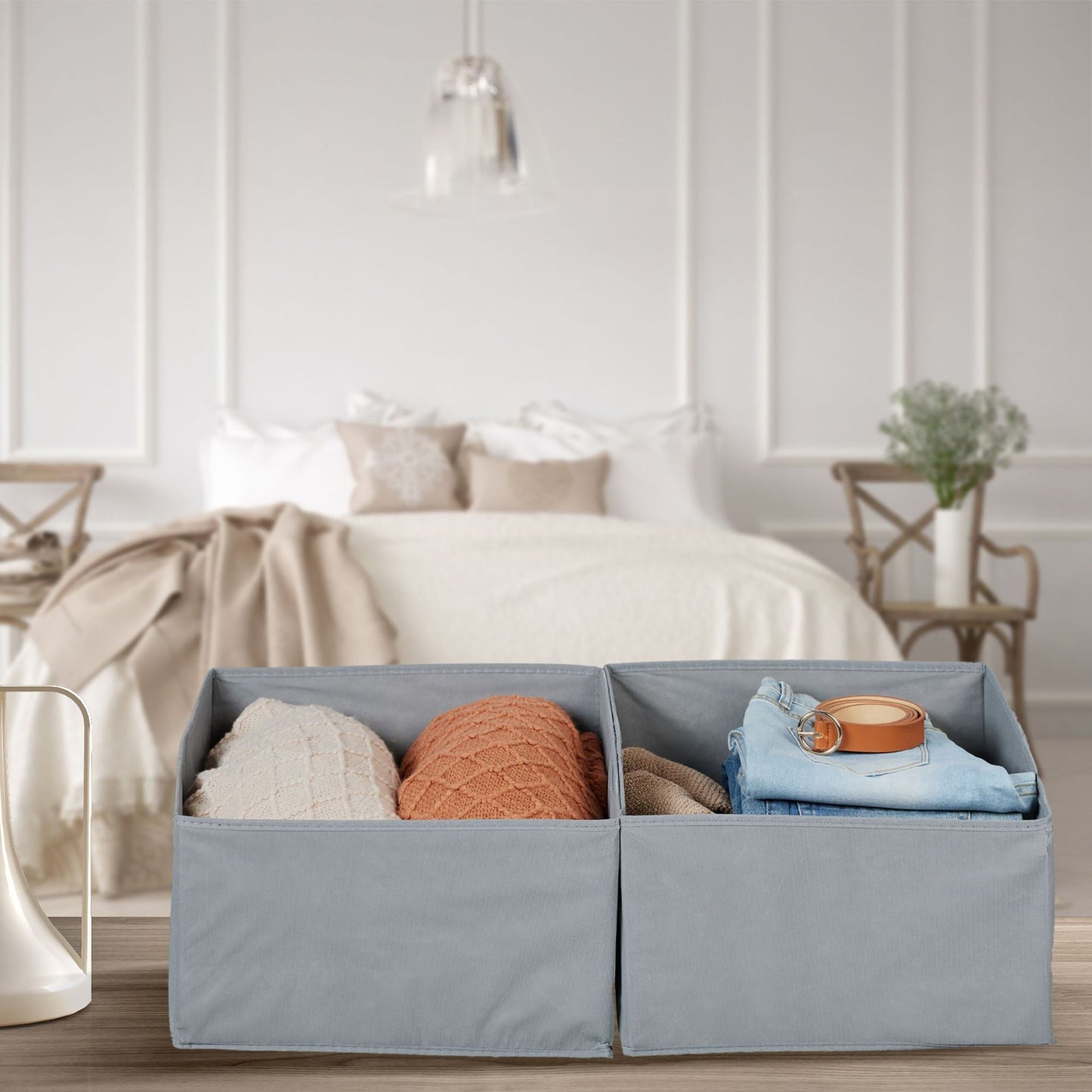 Storage box fleece set of 2