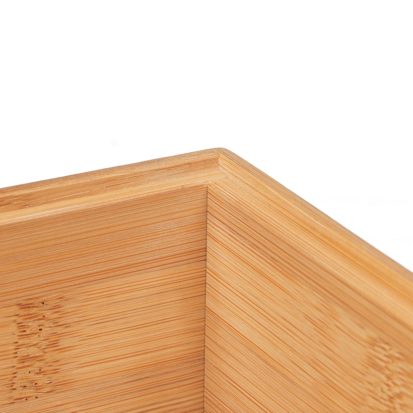 Storage box in bamboo 2 compartments