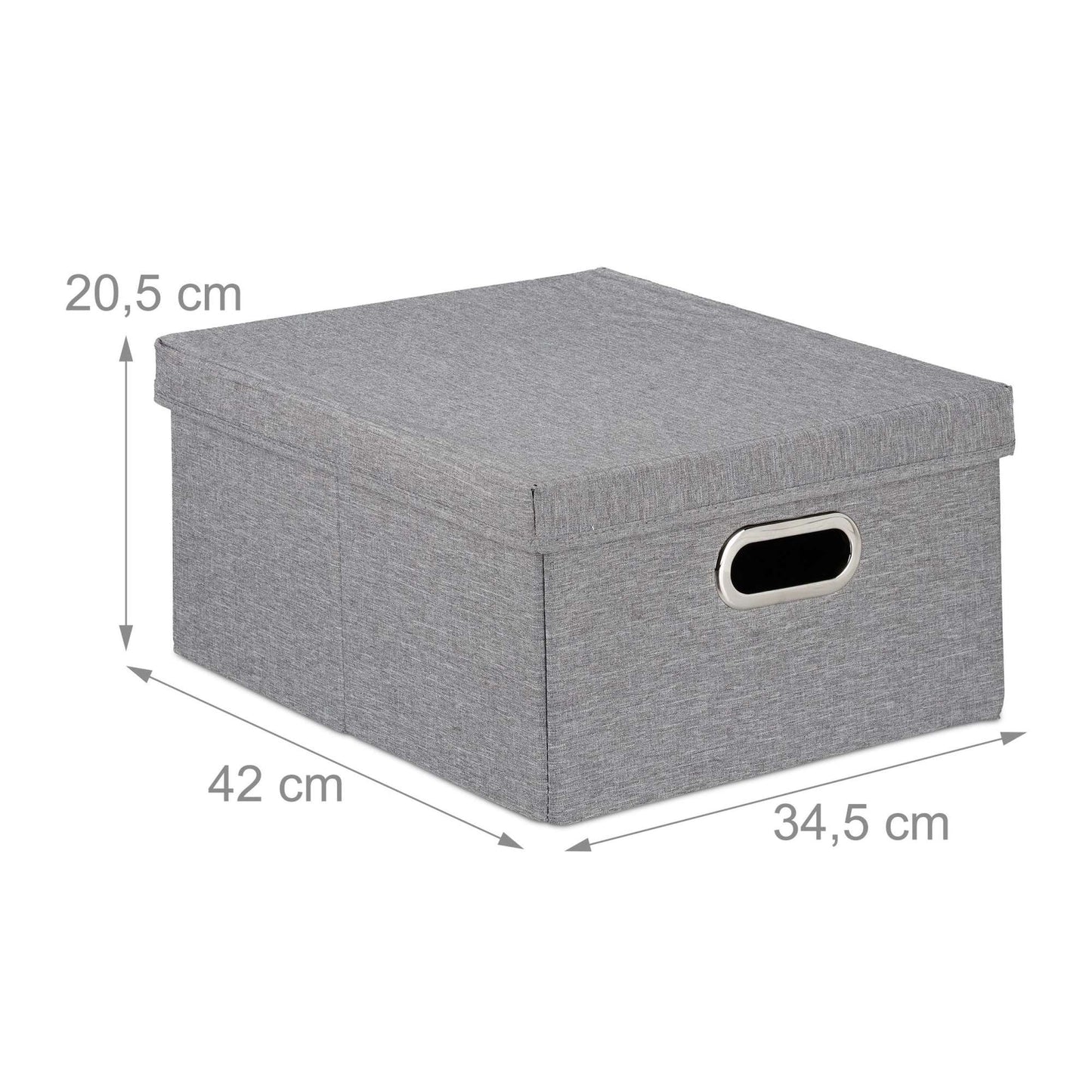 Storage box with lid Set of 2