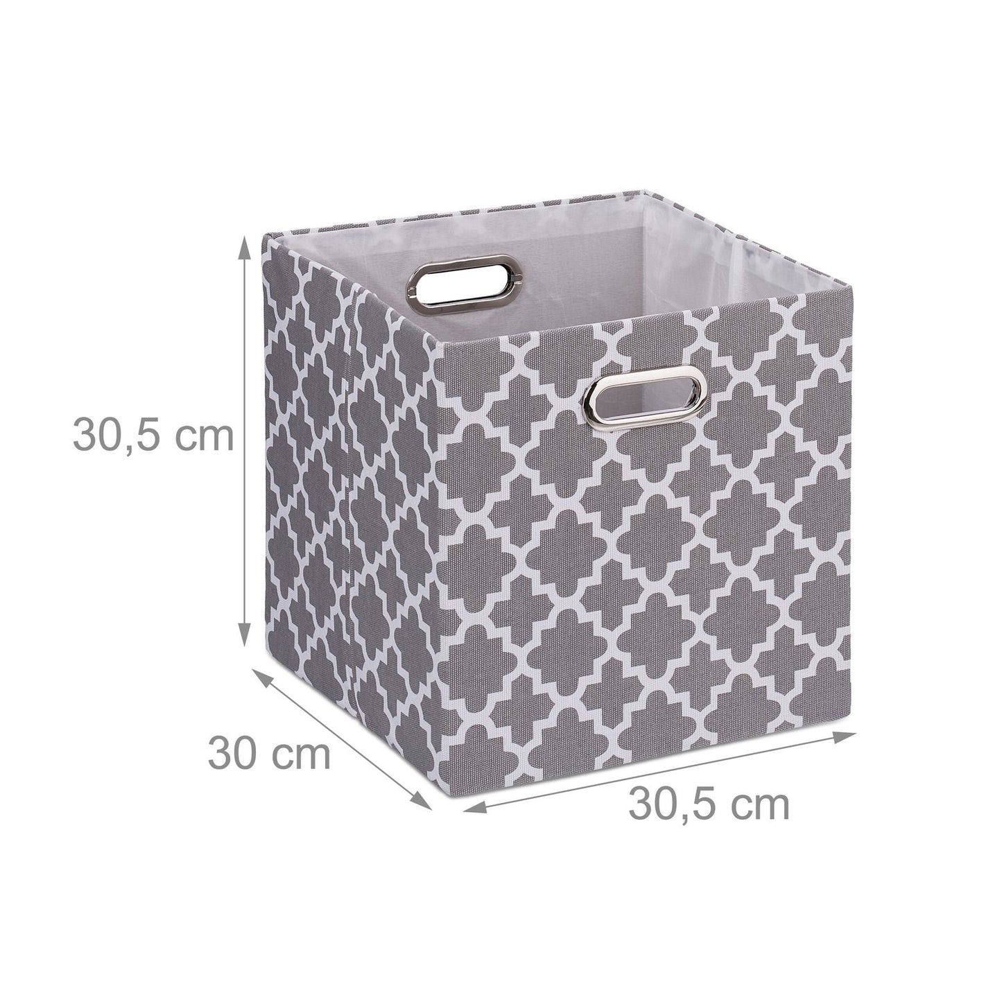 Storage box with patterns in a set of 2