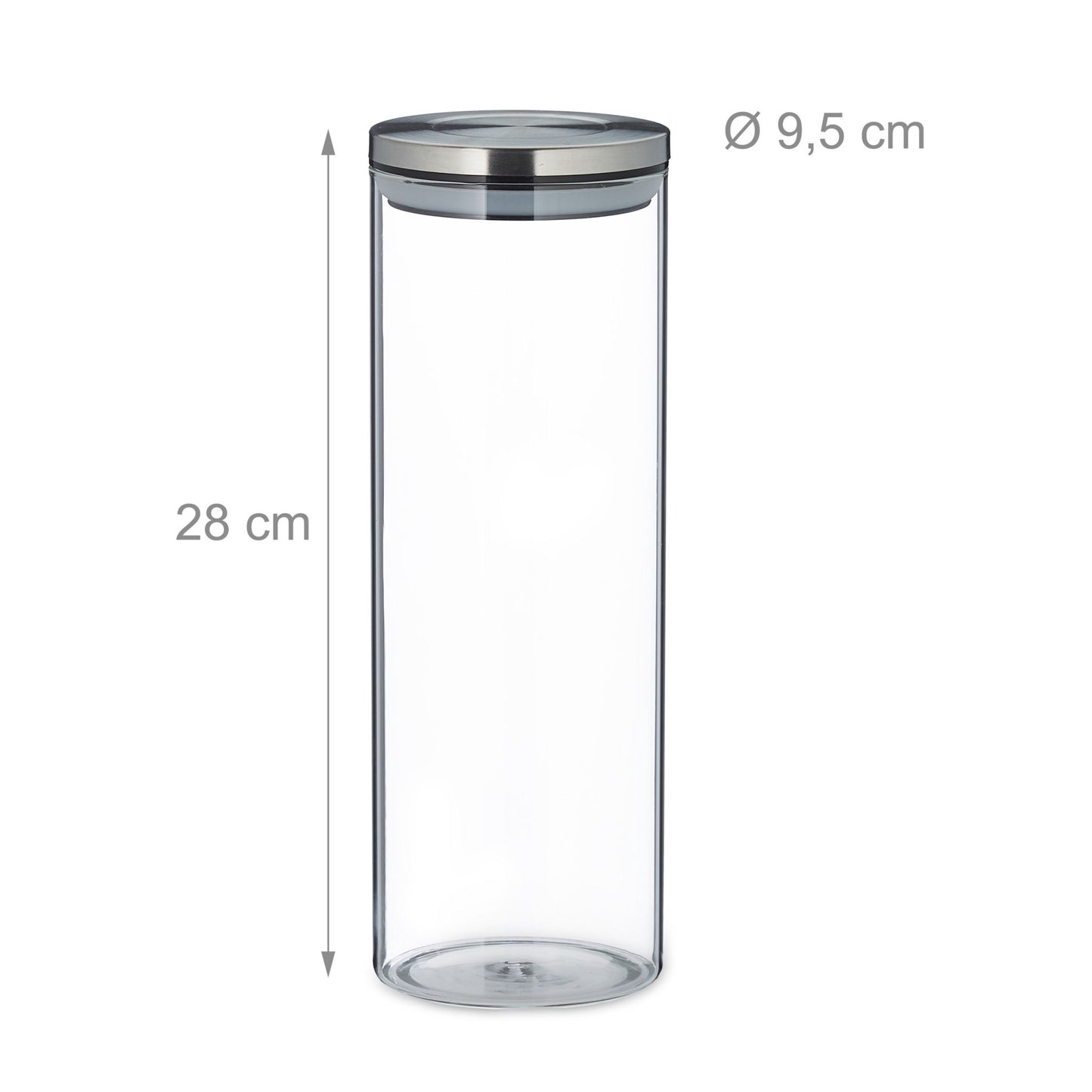 Storage jars 3 pcs. 1800 ml