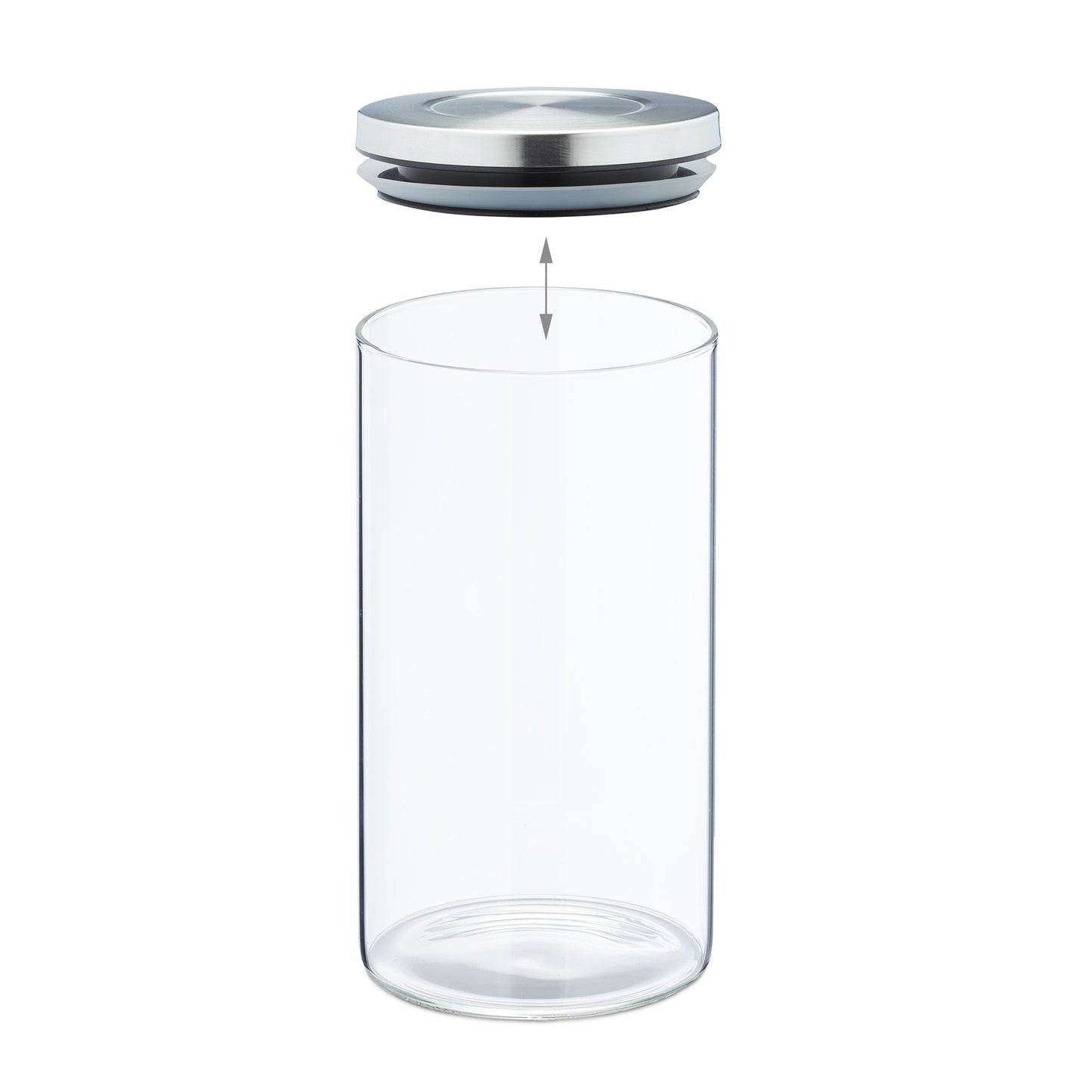 Storage jars in sets of 4 1000 ml