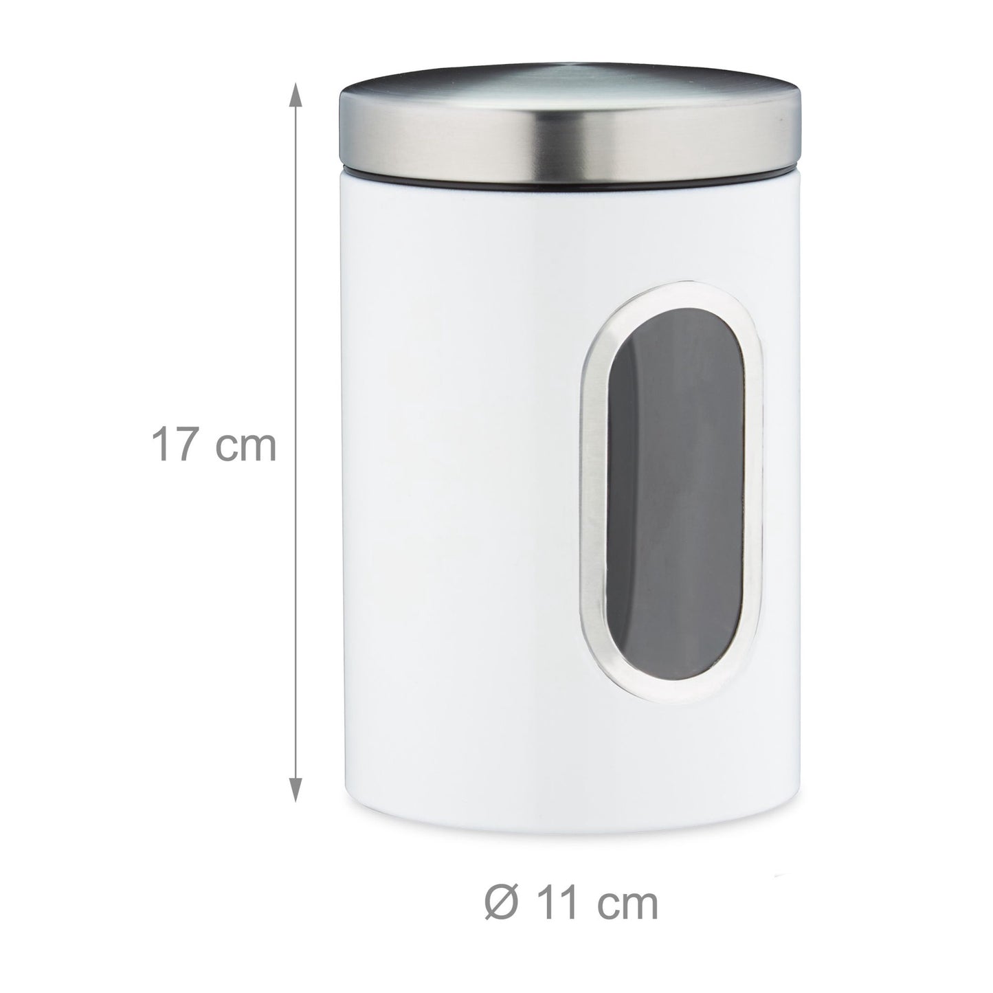 Storage jar with viewing window