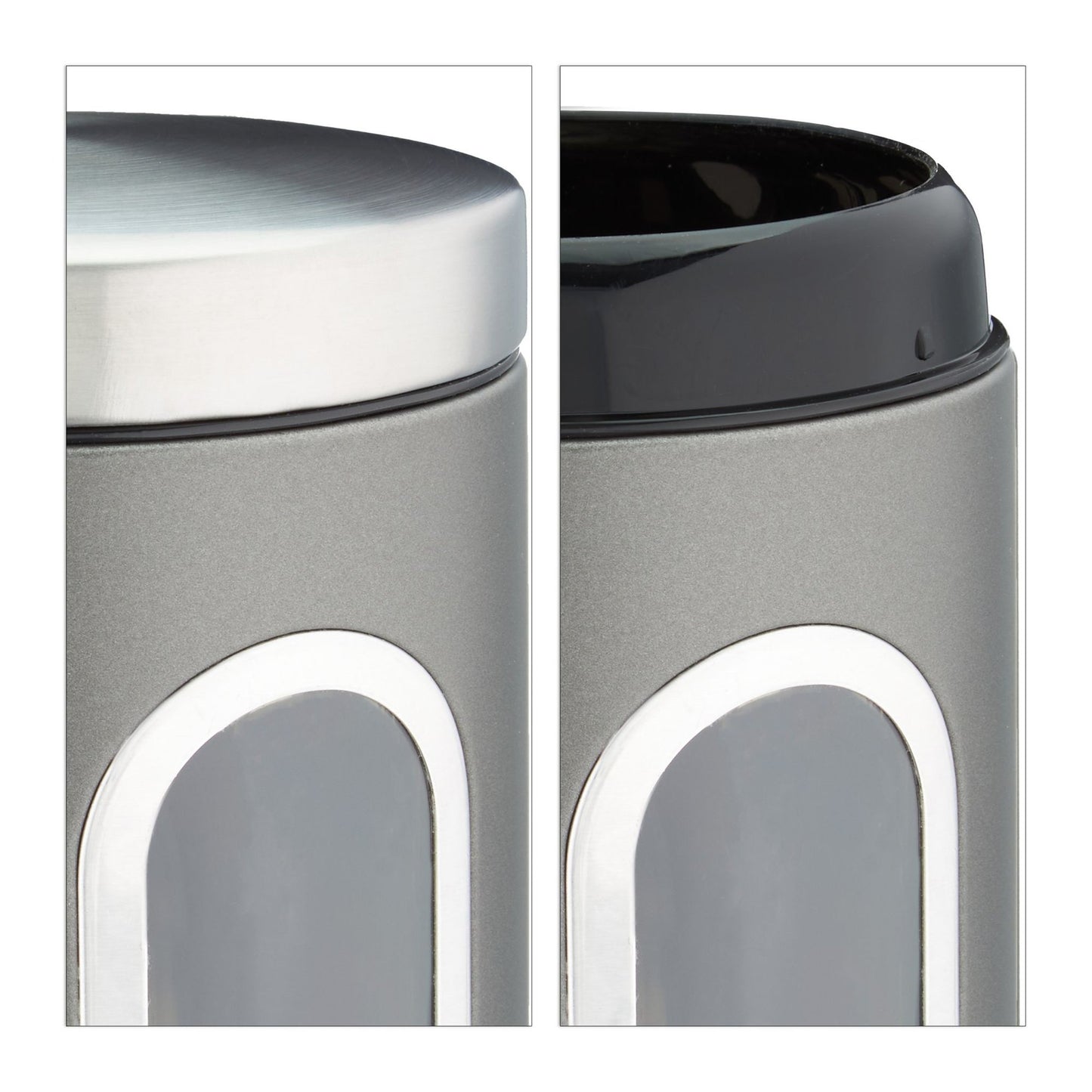 Storage jar with viewing window