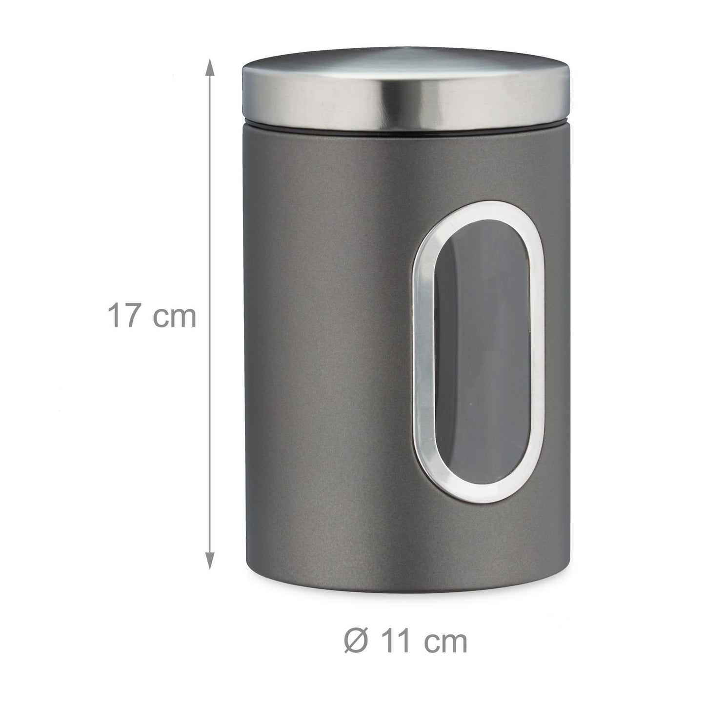 Storage jar with viewing window
