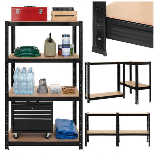 Storage rack - black 150x75x30 Bigstreen