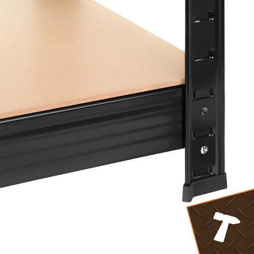 Storage rack - black 150x75x30 Bigstreen