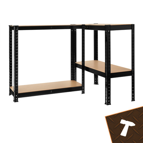 Storage rack - black 150x75x30 Bigstreen