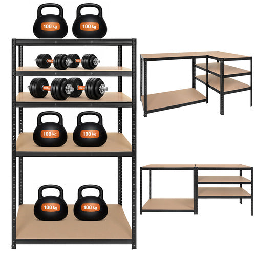 Storage rack - black 180x100x60 Bigstreen