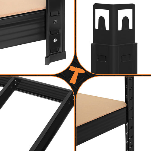 Storage rack - black 180x100x60 Bigstreen