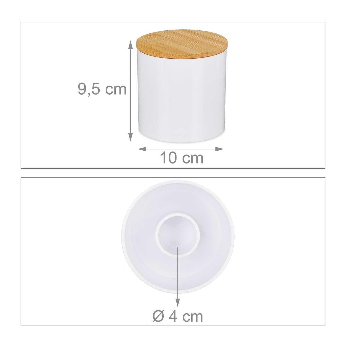 Storage set with 3 cotton swabs