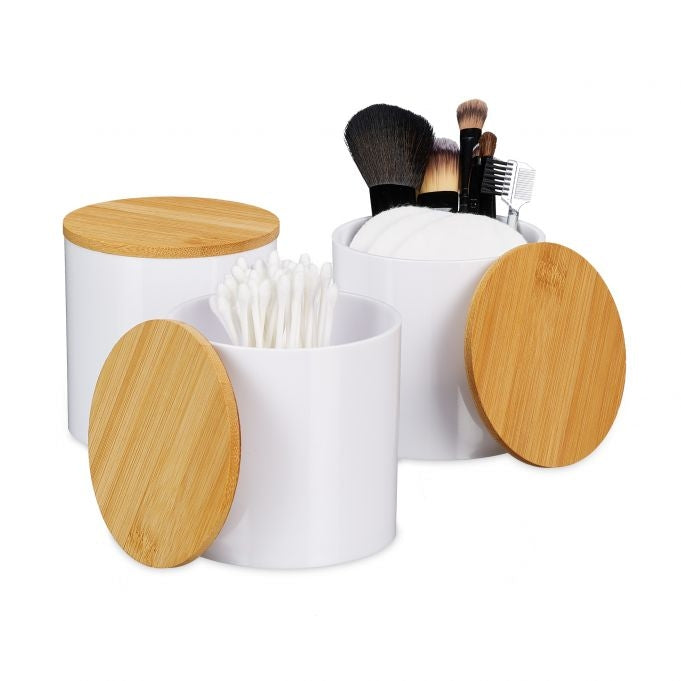 Storage set with 3 cotton swabs