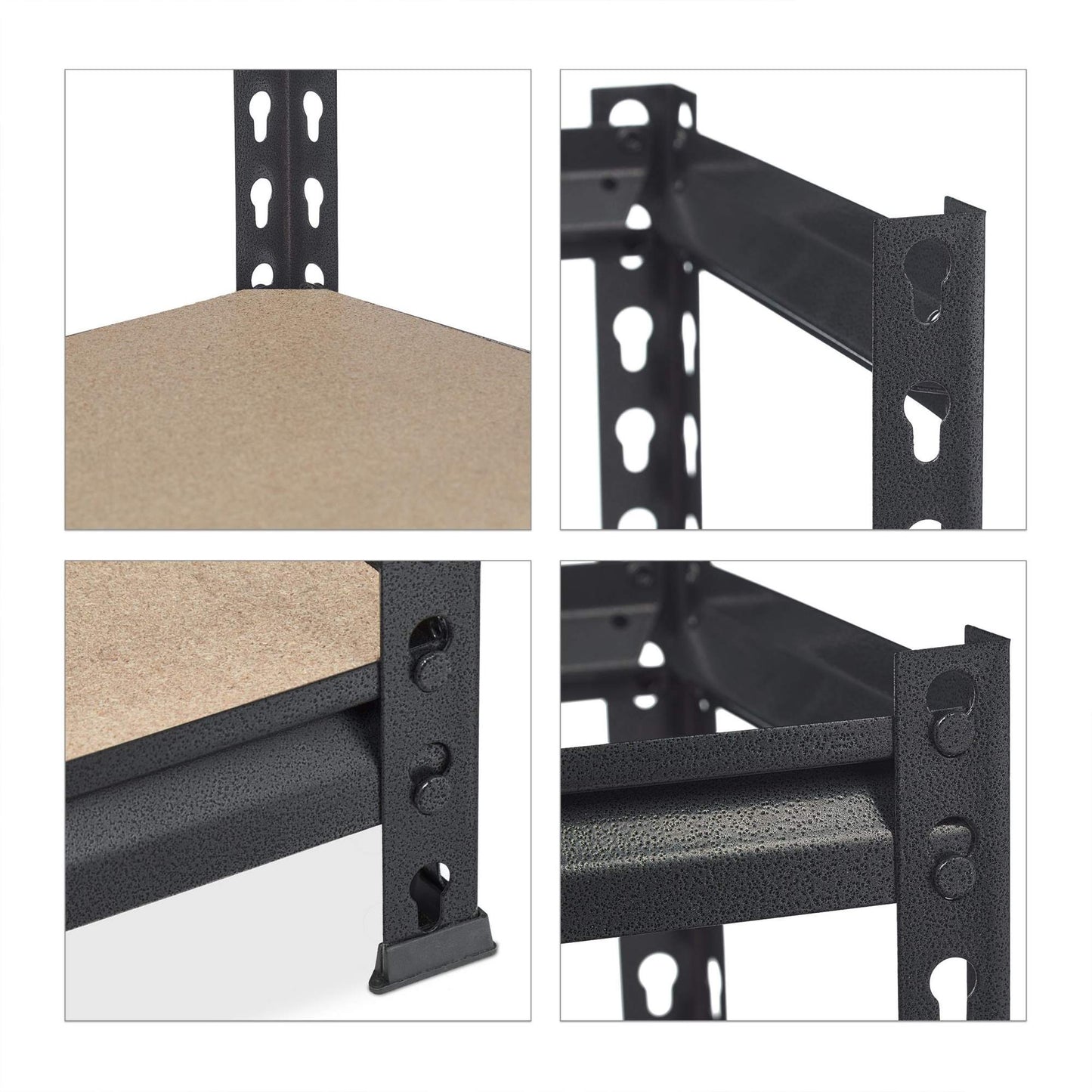 Storage shelf 1800 kg black