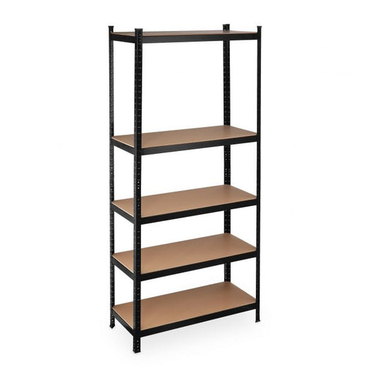 Storage shelf 220 cm high, black
