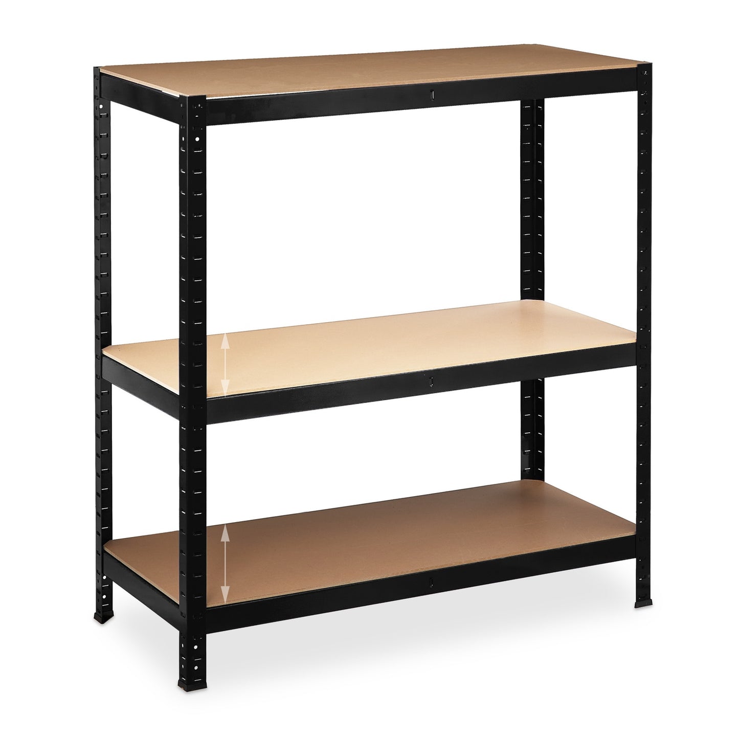 Storage shelf 220 cm high, black