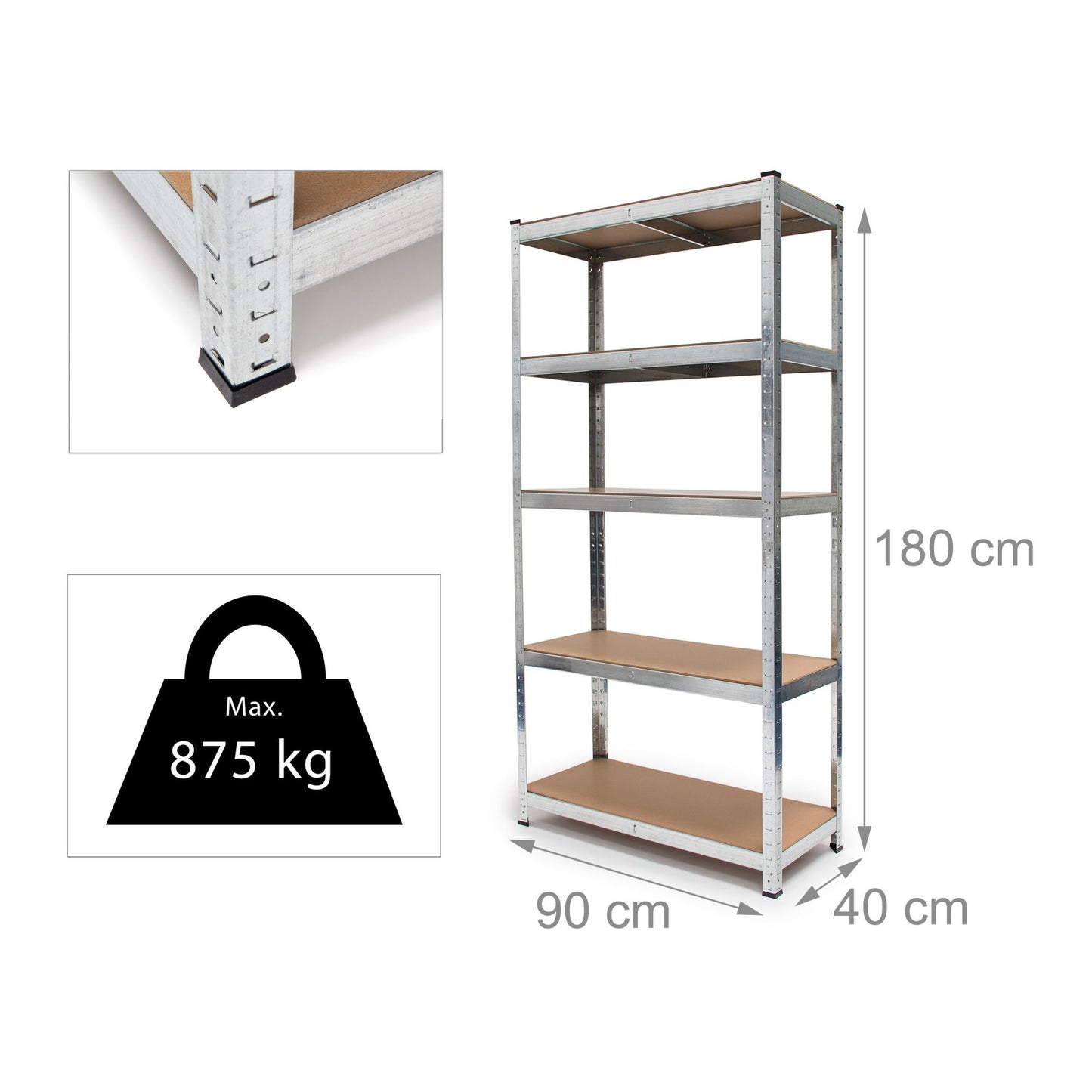 Storage shelf 5 shelves