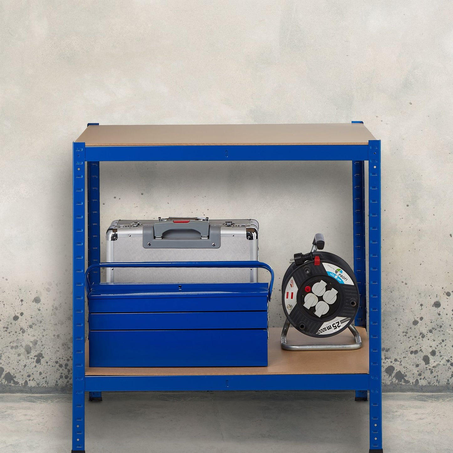 Storage shelf blue