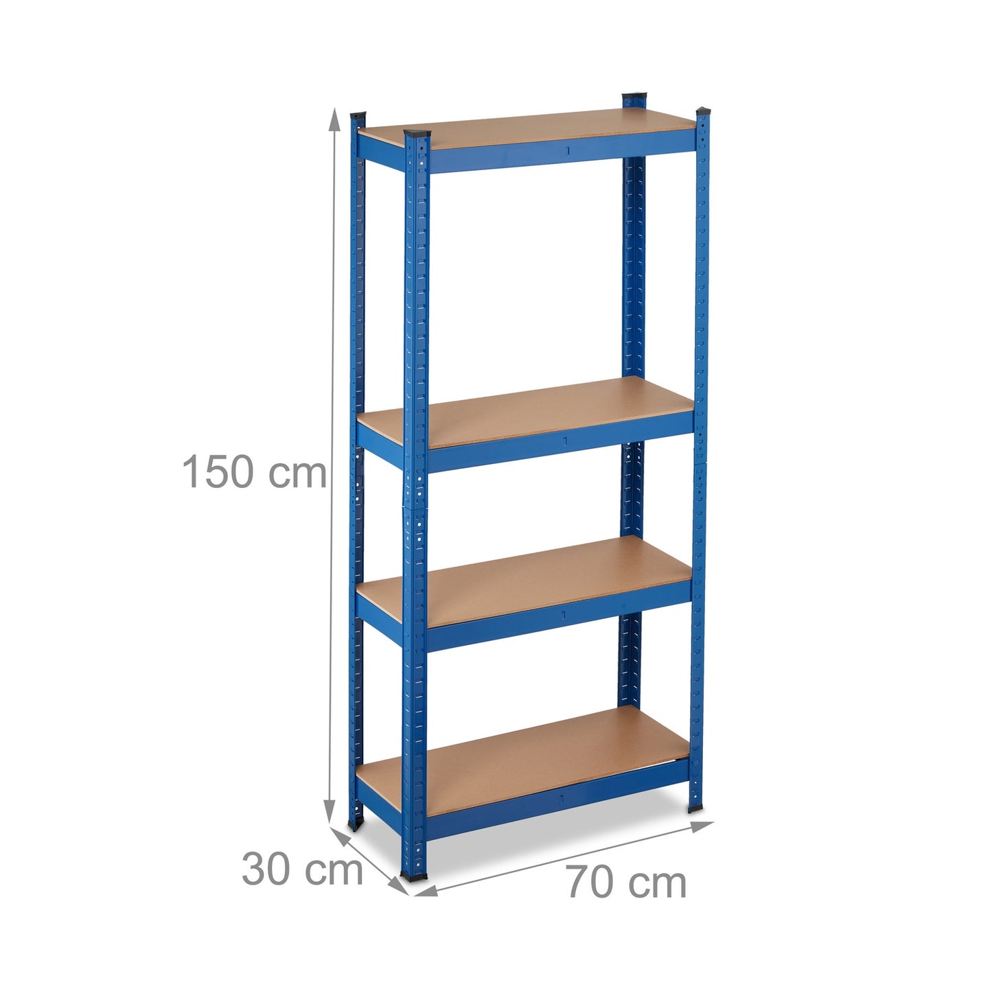 Storage shelf with 4 shelves