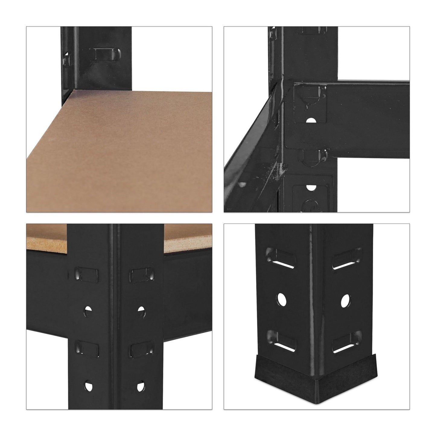 Storage shelf with 4 shelves
