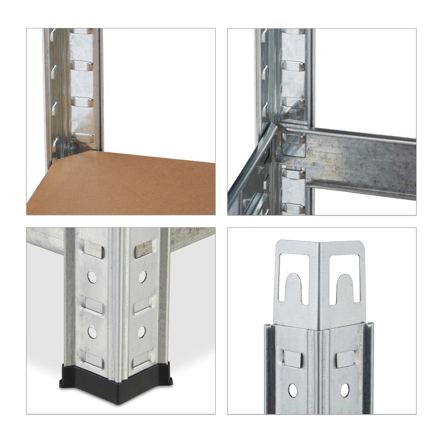 Storage shelf with 4 shelves