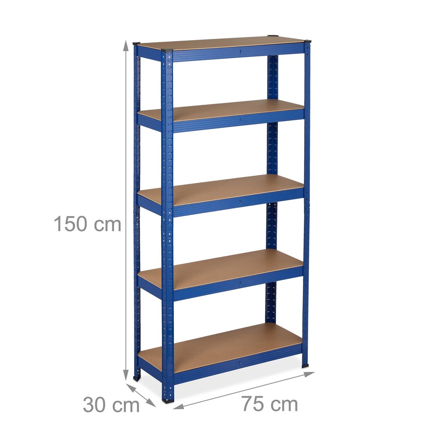 Storage shelf with 5 shelves
