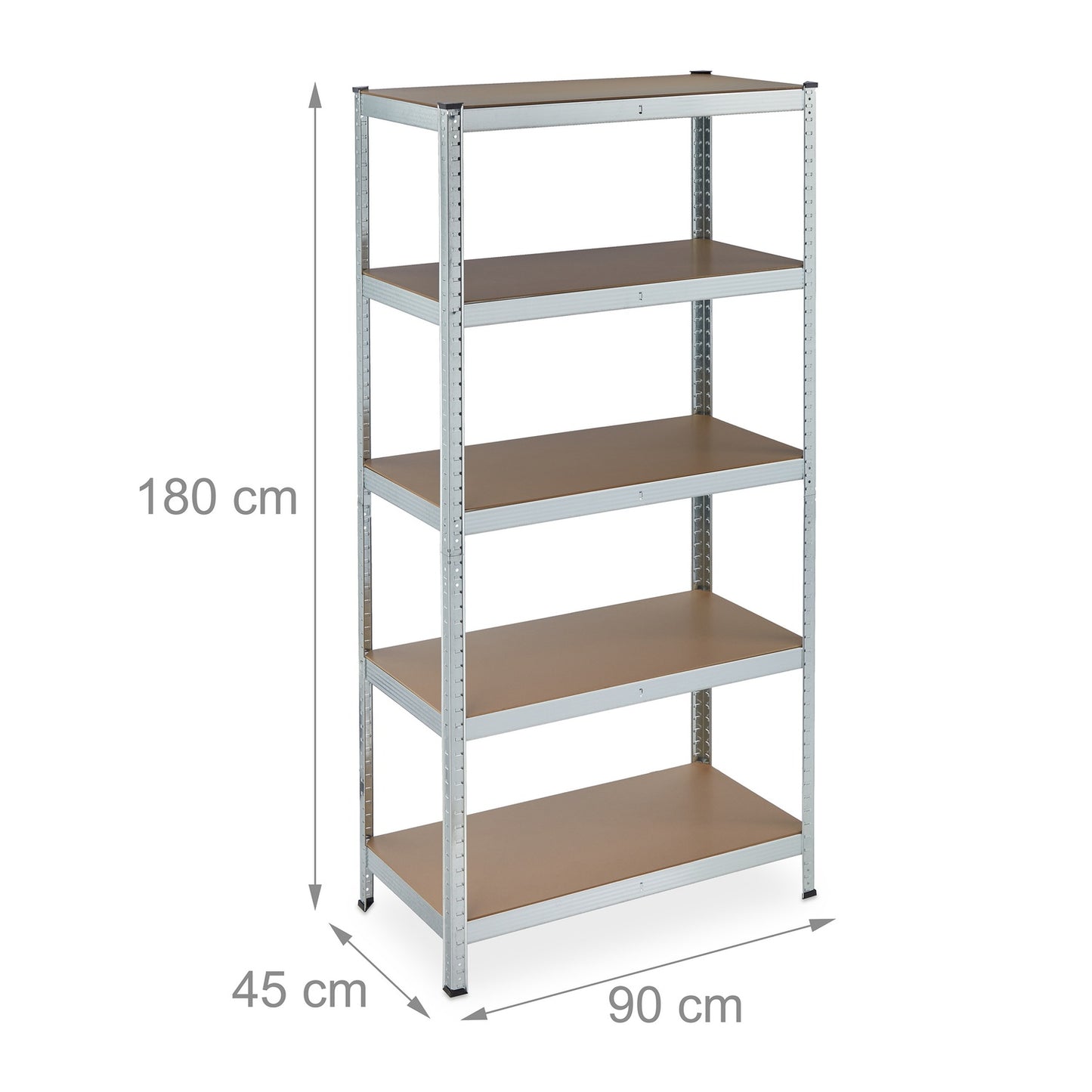 Storage shelf with 5 shelves