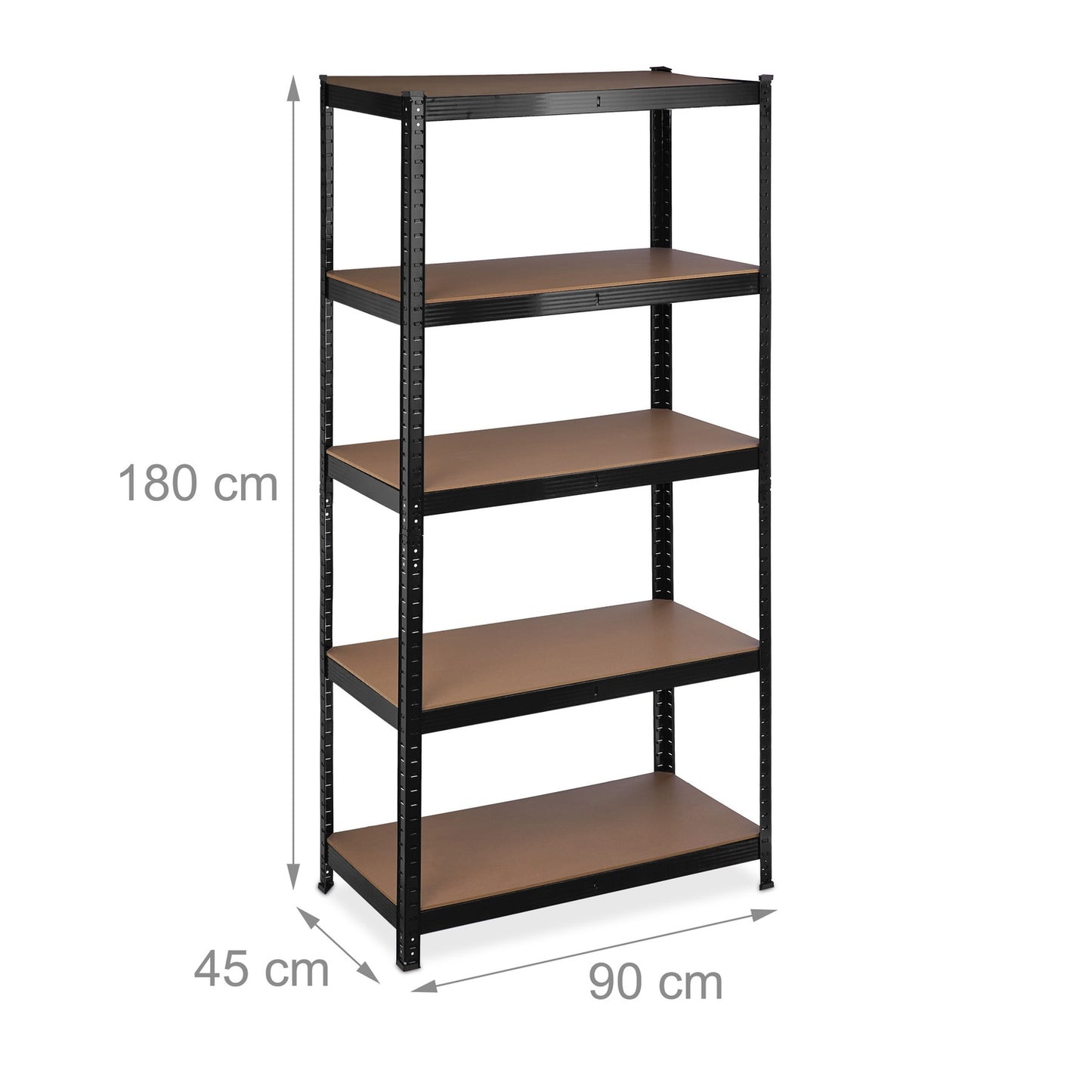 Storage shelf with 5 shelves