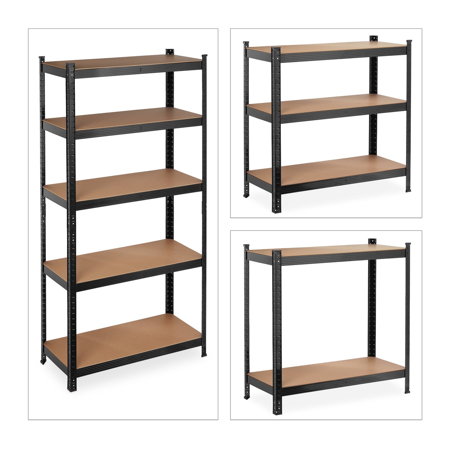 Storage shelf with 5 shelves