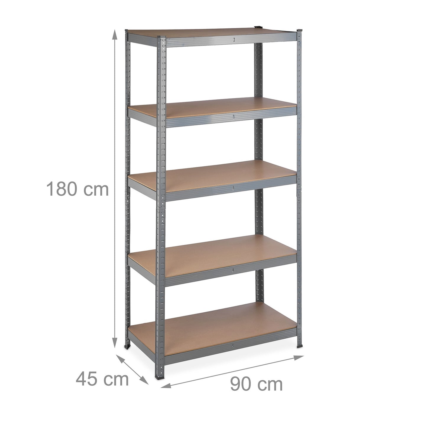 Storage shelf with 5 shelves