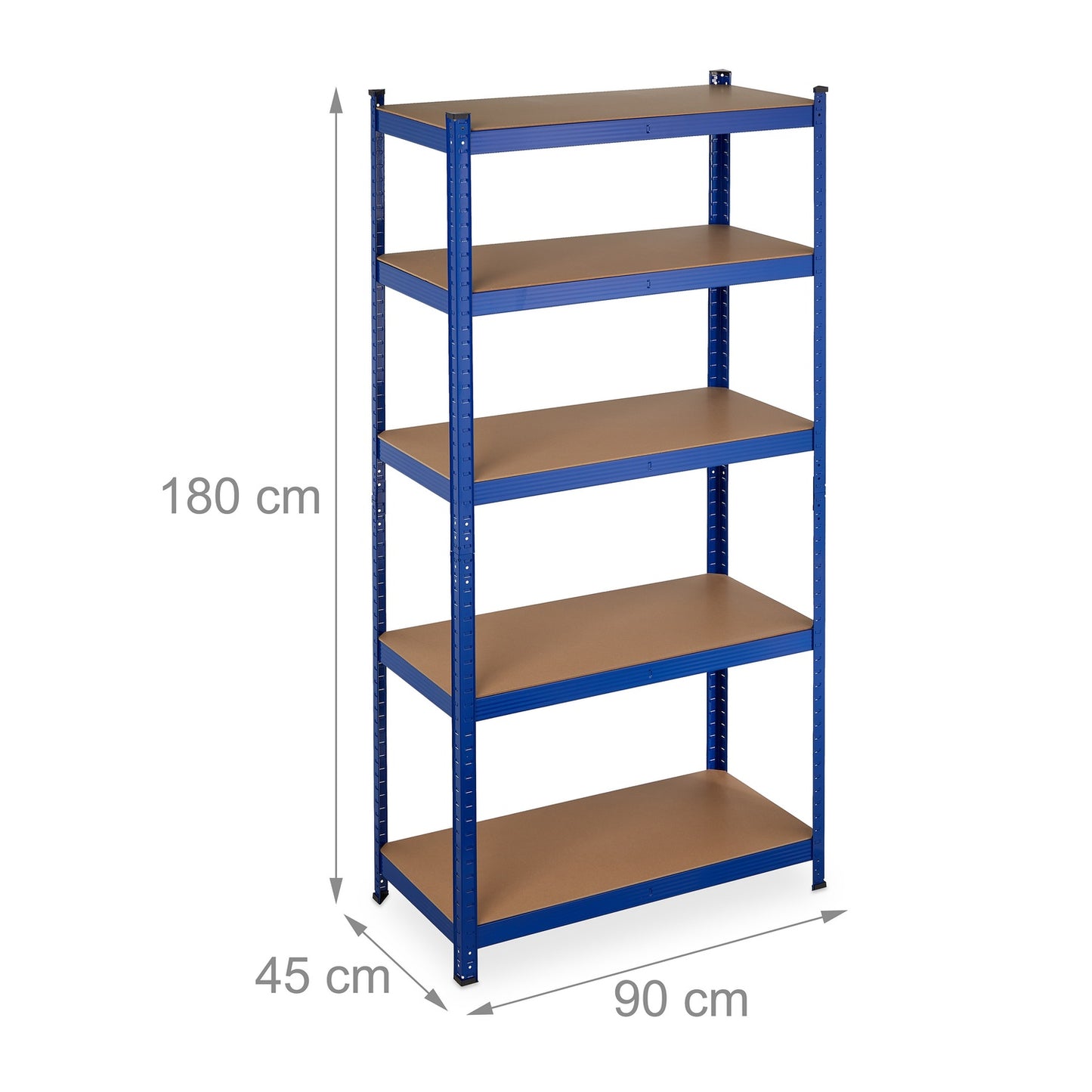 Storage shelf with 5 shelves
