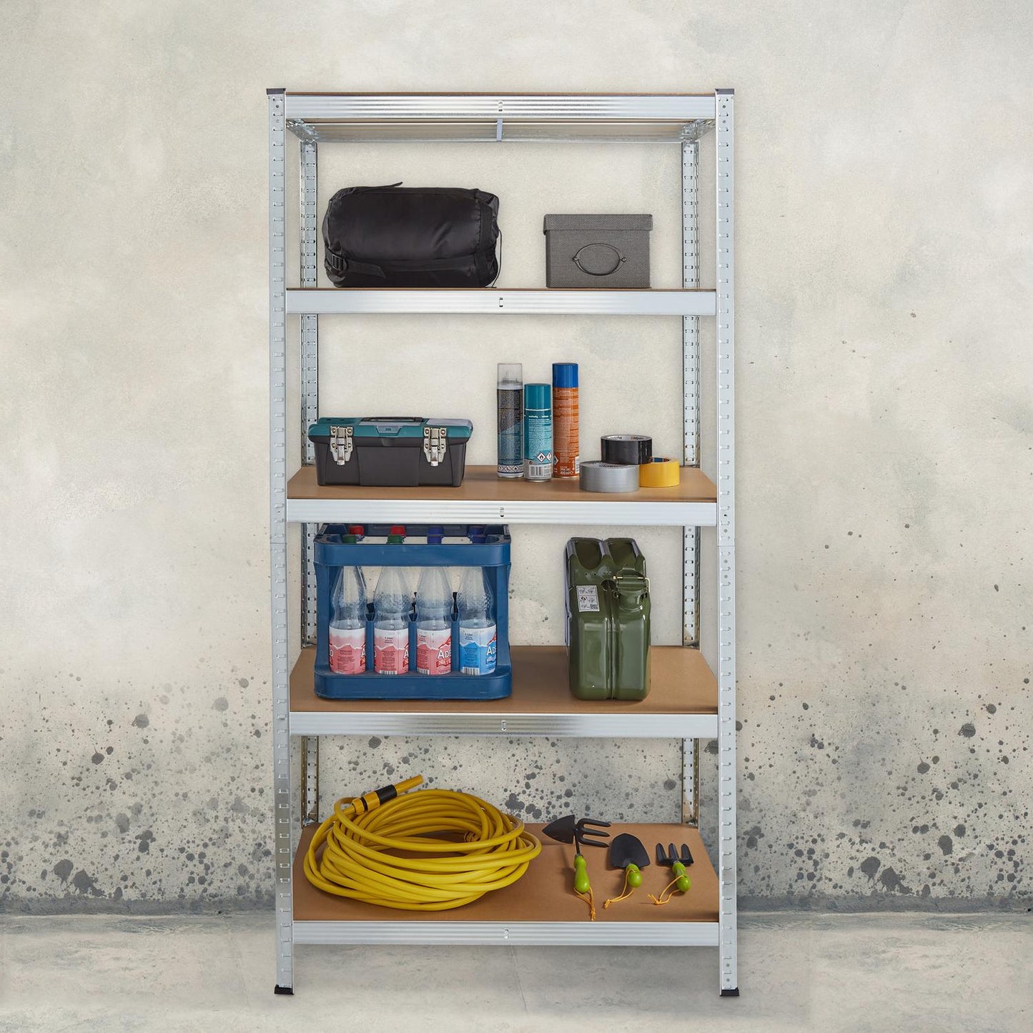 Storage shelf with 5 shelves
