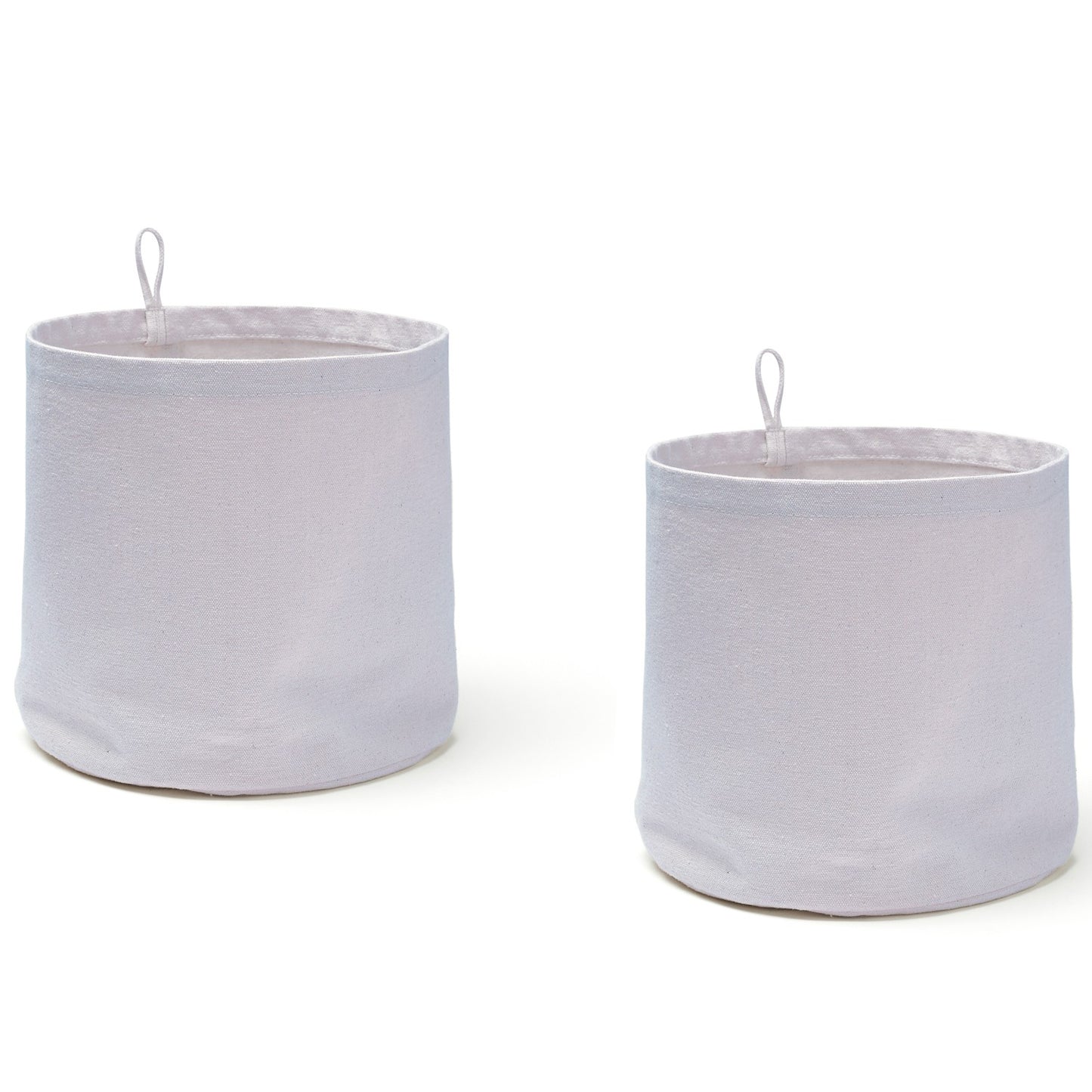 Storage textile cylinder 2-pack purple