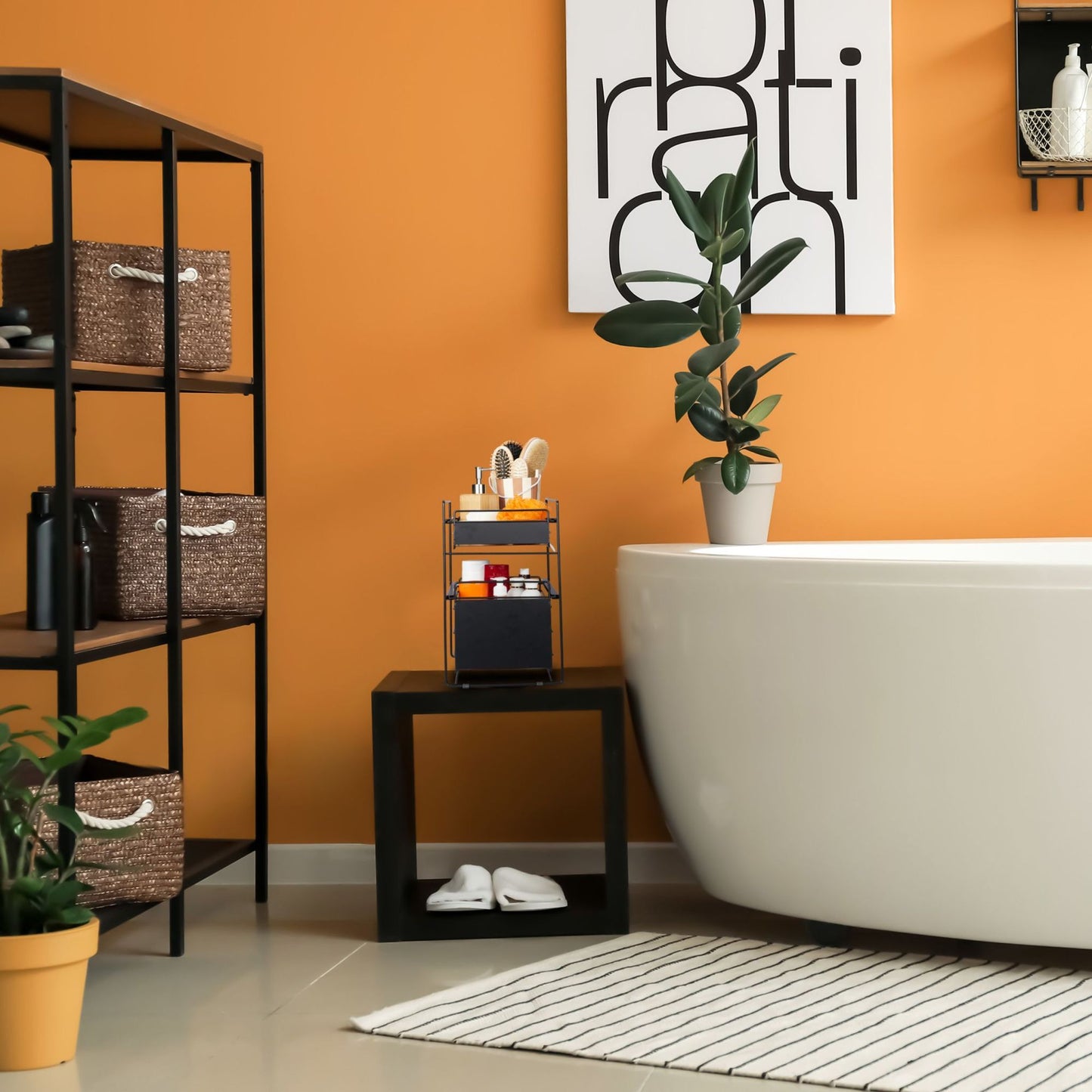 Storage with 2 drawers black