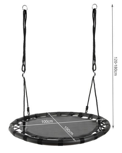 Stork&#39;s nest swing 100 cm black