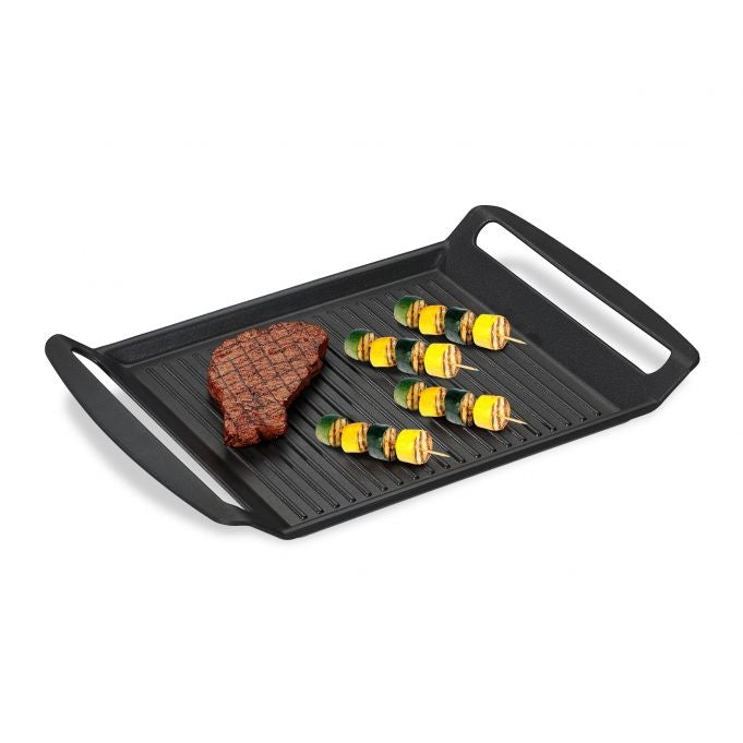 Stove with grill plate