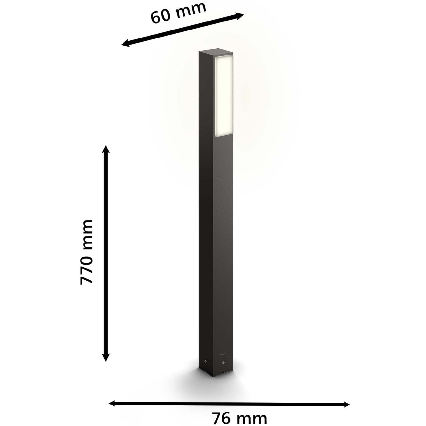 Stratosphere Bollard Ultra Efficient LED 3.8W 800lm Anthracite