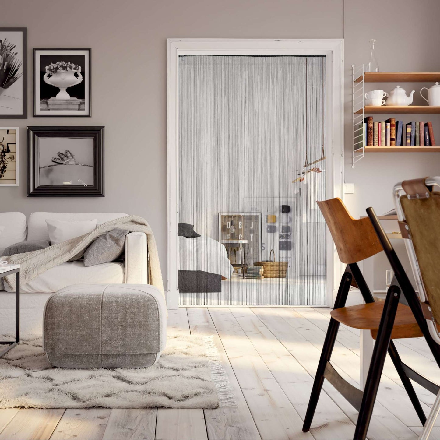 String curtain set of 2