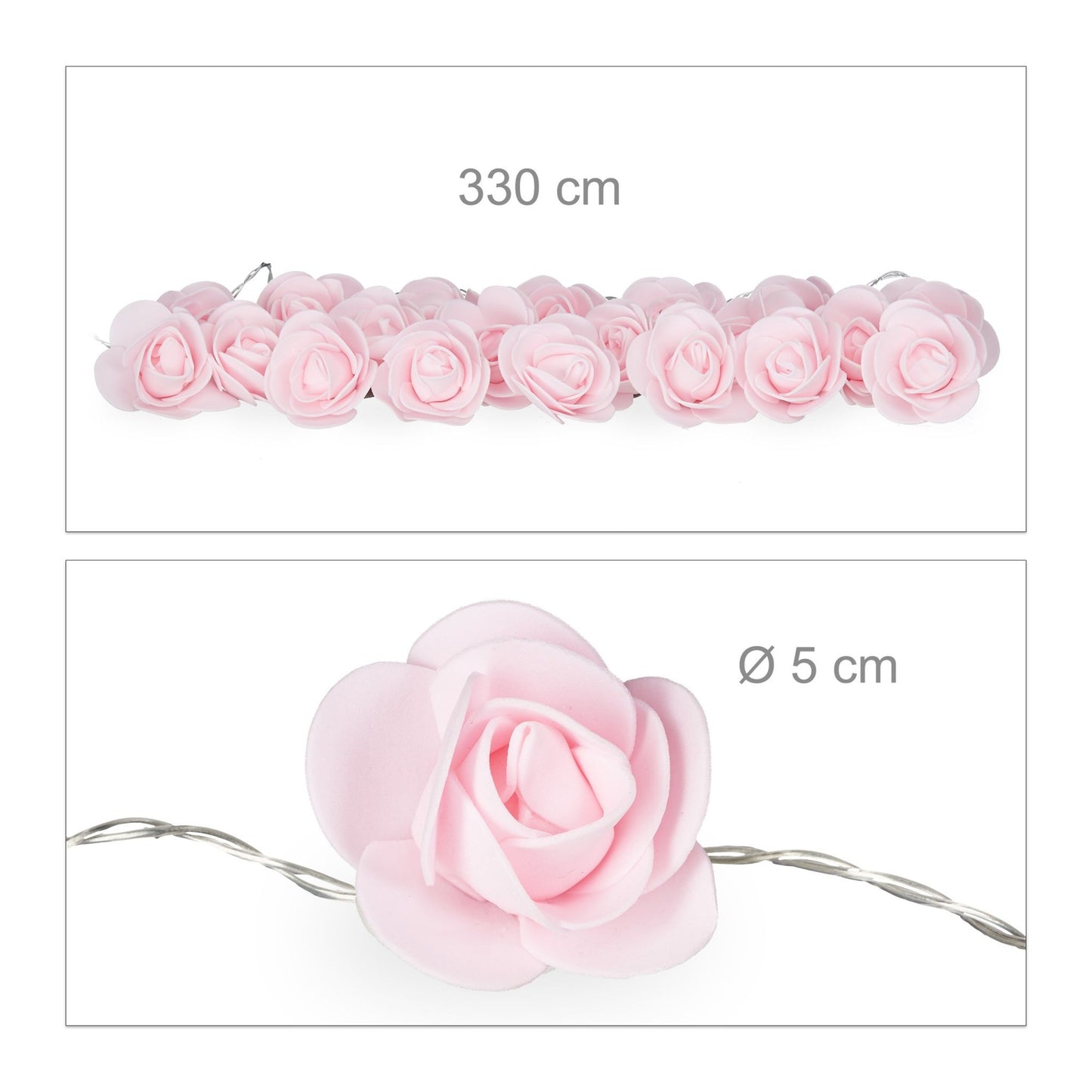 String of lights roses