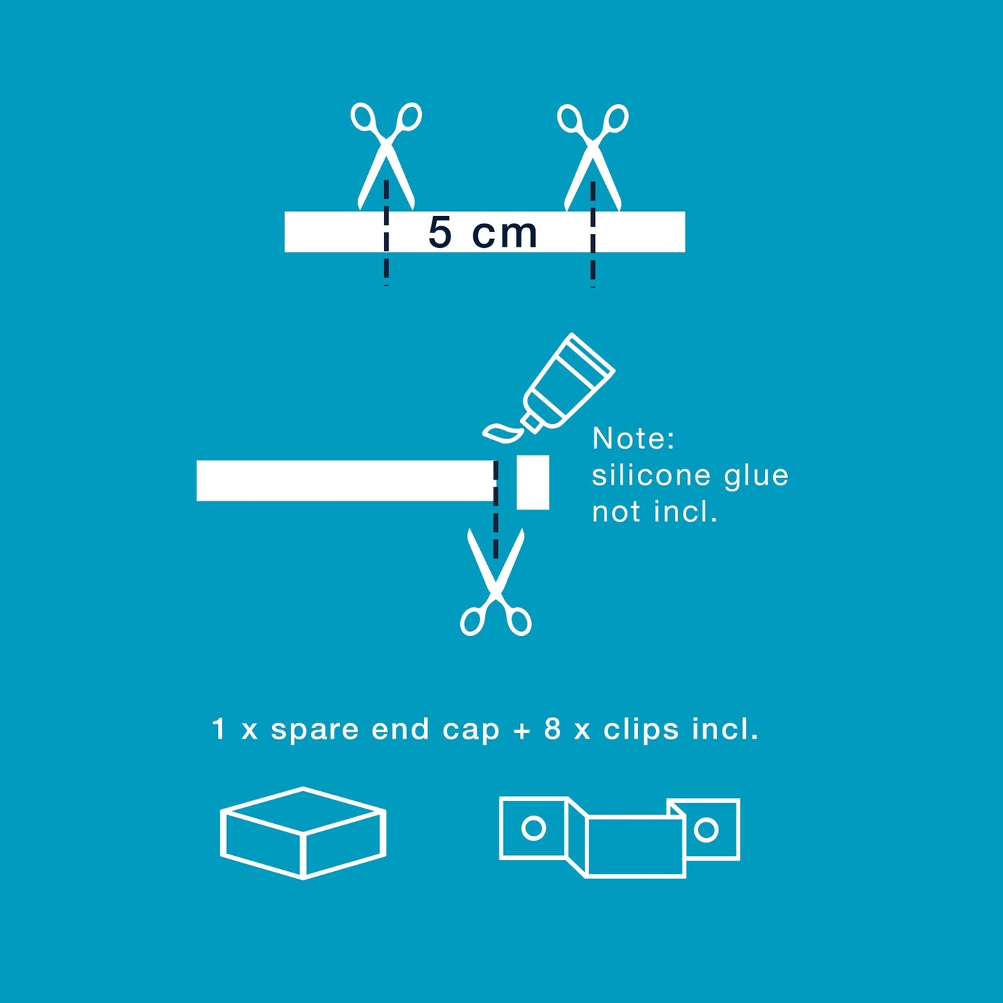 Strip Bendable and flexible light strip 850lm 15W 2700K 2 meters
