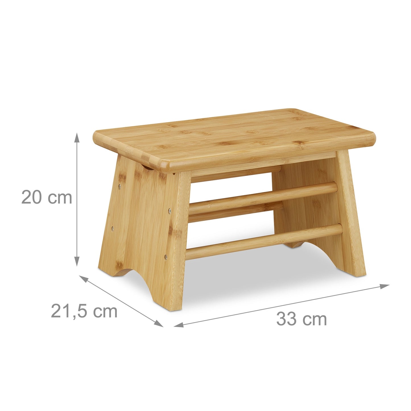 Sturdy Footstool made of Bamboo