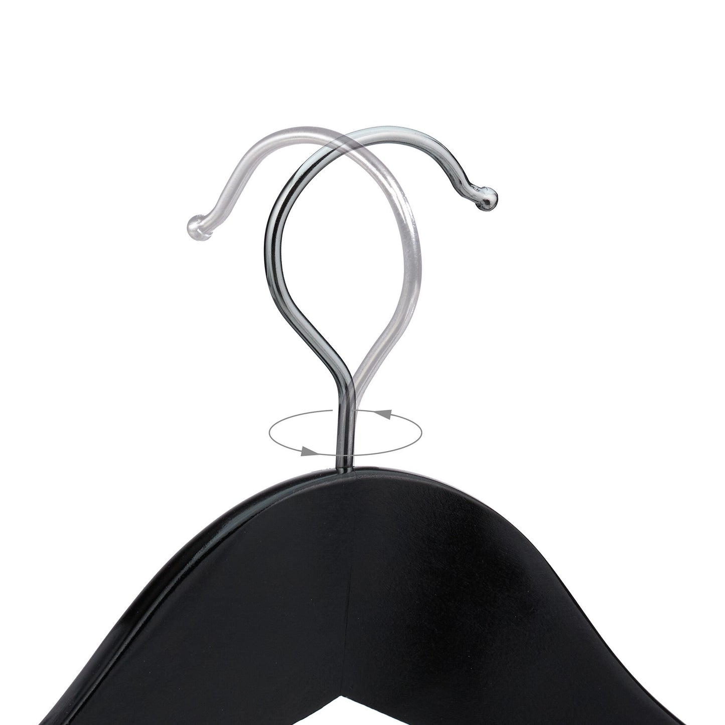 Suit Hangers with Wide Shoulder Support, Set of 8