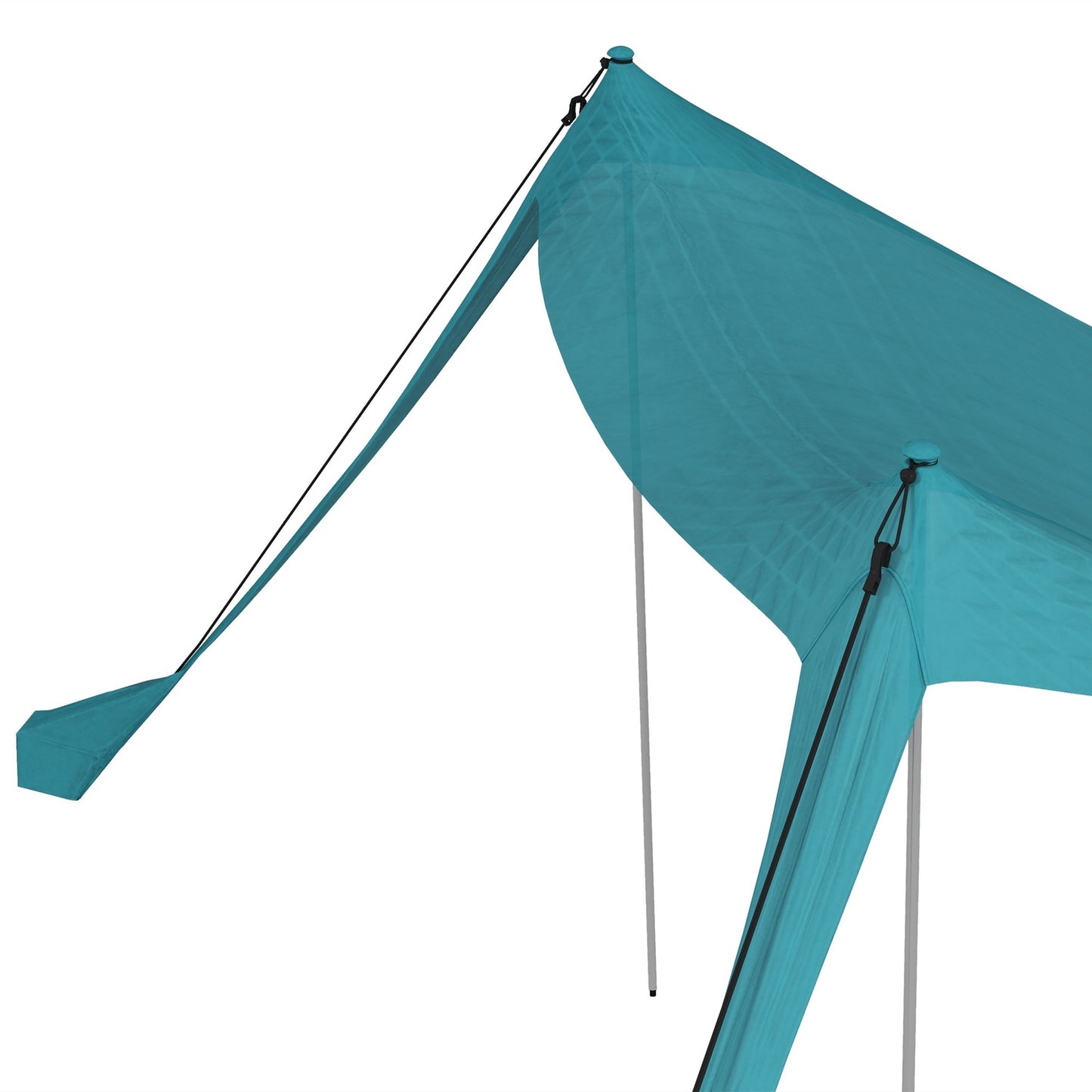 Waterproof sunshade with UV protection, 2.15x2x2M sky blue