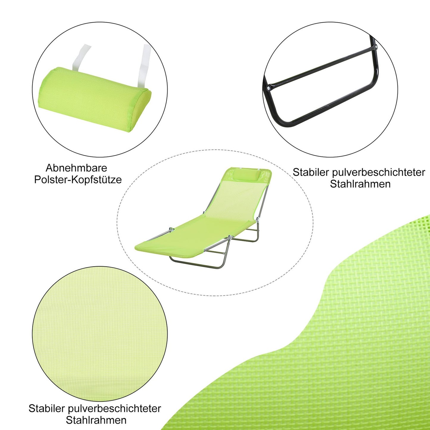 Lounger - 4 colors, indoor/outdoor lounge chair